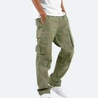 Idoravanske teretne hlače za muškarce Muškarci Čvrsti povremeni više džepova na otvorenom ravno tipom