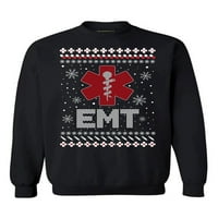 Neugodni stilovi ružna božićna dukserica Xmas Emt džemper