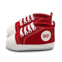 Oalirro novorođene novorođenčad dječake Djevojke Solicirane platnene s kliznim mekim cipelama za šetnju cipele
