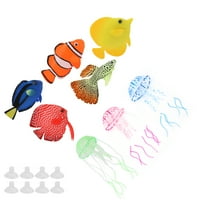 Dekoracija ribe, izdržljive prekrasne silikonske umjetne užarene ribe slatko za dekoraciju ribe za dječju