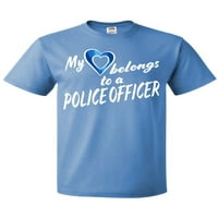 Inktastično moje srce pripada policajcu s plavom srčanom majicom