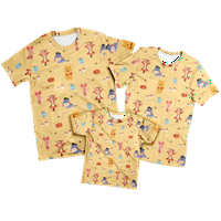 Majica Porodična odijela Winnie The Pooh Ležerne majice Moderan kratki rukav Crew Crt Majica Mammy &