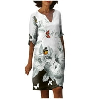 Ženska haljina Ležerne prilike za ispis plaža Suknja Sunderss crna XXXL