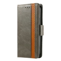 Flip novčanik kožna futrola sa Kickstandom za iPhone - funkcionalan i elegantan - siv