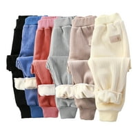 GOMDERR 1-12Y bebe Toddler Newborn Winters Flece hlače Duge pantalone Zimske pantalone za djecu Dječaci