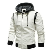 Pimfylm Y2K jakna s kapuljačom za muške blazer bijeli 3xl