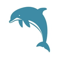Delphin naljepnica naljepnica Die Cut - samoljepljivi vinil - Vremenska zaštitna - izrađena u SAD - Mnogo boja i veličina - Marinski sisar