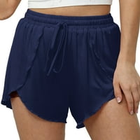 Leuncero Womens Casual Crtav elastični struk Ljeto Comfy pidžame kratke hlače dame Ljeto plaža Kratke