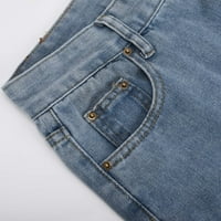 Žene Loose Ripping Boyfrieds Jeans High Squik Baggy traper hlače s velikim širokim trapericama Y2K Streetwear