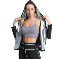 Qazqa Žene Fitness Body Depoet Duweat odijelo Velike veličine Sportski rukav Corsets Objavi na srebrni