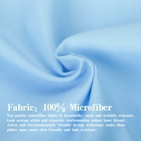 četkani mikrofiber jastuk sa 2 prirubnica, super meka i ugodna, bora, blede, bezobrazluk otporno