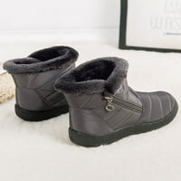 Ženske zimske čizme za snijeg topli čizme za gležnjeve patentni patentni patentni luk potpora na otvorenom tenisice cipele