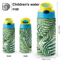 Tropično palmilo ostavlja dječju bocu vode za školu OZ popper kapu izdržljive boce od nehrđajućeg čelika