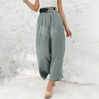 Yubatuo hlače za žene plus veličine pune boje casual labave hlače yoga hlače za žene pantalone ženske