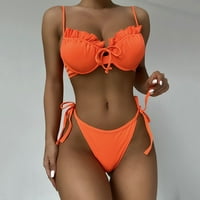 Leey-World Plus Size kupaći kostim za žene Ženska kupaći kostim One Ruched kupaći kostim Trčevi gumice