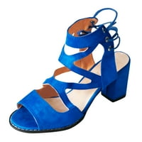 Sandale za žensku petu moda sa blok petama sandala plava 38