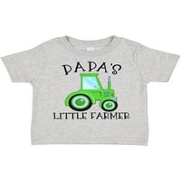 Inktastic Papa's Little poljoprivrednik - zeleni traktor poklon za mali majicu majica ili mališana