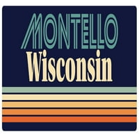 Montello Wisconsin Vinil naljepnica za naljepnicu Retro dizajn