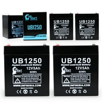 - Kompatibilni Potter Electric PFC-baterija - Zamjena UB univerzalna zapečaćena olovna kiselina - uključuje