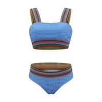 Rovga kupaći kostimi stilski ženski dvodijelni kupaći kupaći kupaći kostimi s visokim strukom Monokini