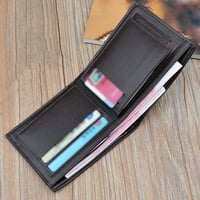 Yinguo moda jednostavna pruga kratki novčanik za žene muškarci otvorene torbe višestrukim slotovima