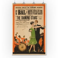BAL DU MOTO - VELO - Klub Vintage poster Francuska C