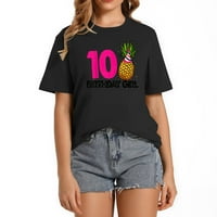 Funny 10. rođendanska majica za rođendanu Pineapple Rođendanski poklon majica