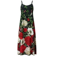 Plus veličina haljina set za žene odijelo sa rukavima Maxi haljina cvjetne tiske duge haljine sa šifronskim