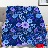 Šareno cvijeće boemska flanela pokriva sa jastučnicima za kauč kauč kauč na kauču Sofa ljeta šarena