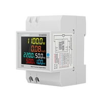 ANNA digitalni električni brojilo AC40-300V AMMETER VLTMETER DIN, mjerač energije sa LCD-om