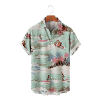 Havajska majica Surf casual majica s kratkim rukavima dolje majice Aloha majica Dječje odrasle osobe