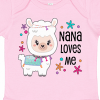Inktastična Nana voli me - slatka i sretna Llama poklon baby boy ili baby girl bodysuit