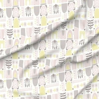 pamučna tkanina FAT tromjesečje - pastel skandi geometrijske ružičaste i žute meke nijanse žensko proljeće po mjeri ispisane tkanine pomoću kašičice