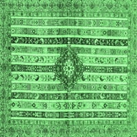 Ahgly Company Indoreni pravokutnik Sažetak Smaragdno zeleni modernim prostirkama, 2 '5'