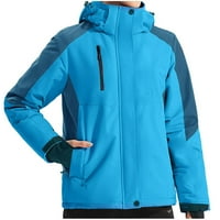 Ženska vodootporna skijaška jakna 3-in-windbreaker zimski kaput runo unutarnje gusta jakna za kišni