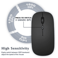 Punjiva Bluetooth tastatura i miš kombinirano ultra tanka pune tipkovnice i miš za Tecno Spark Pro i