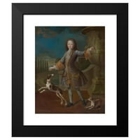 PIERRE GOBERT CRNI MODERNI UKLJUČINI MUZEJ ART PRINT pod nazivom - Portret Louisa XV sa dva psa