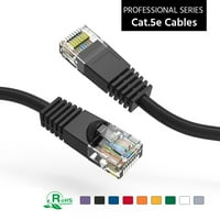 30FT CAT5E UTP Ethernet mreže za podizanje kabela Gigabit LAN mrežni kabel RJ brzi patch kabel, crni
