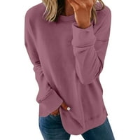 Y2K vrhovi stabilna odjeća Ženski okrugli vrat Top pamučne košulje Ležerne modne majice Vrhovi ženskih