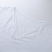 Tosmy muns majica muške casual pamuk čvrste majice Specijalni dizajn V izrez dugih rukava na vrhu majica