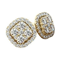 RUZIYOOg Motsy Day Pokloni Pokloni za žene Dame Fashion Diamond Ring Ogrlice Minđuše Trodijelni set MAJNO DANAS