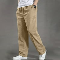 Teretne hlače za muškarce za čišćenje ispod $ Slim Solid Ravne sportske kombinezone plus veličine poklon