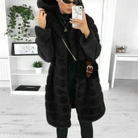 Dugi zimski kaputi za žene Dressy Warm Extreme Hladno vremenska odjeća Comfy Thermal Furry obložena