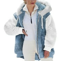 Novi proizvodi Zimski kaputi za žene Ženske jakne Sale Sale Moče Žene Toplo FAU kaput Jakna Zimski patentni patelica Dugi rukava