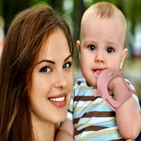 Silikonska dječja igračka za novorođenčad 3+ mjeseci, BPA besplatna silikonska rukavica za zube iz kapke