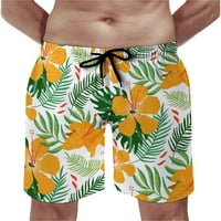 Muške kratke hlače Lump uzorak Cvijeće Udobne plitke kratke hlače, Elastični struk i džepove Plaže Shorts