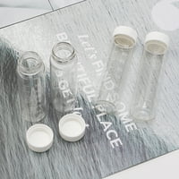 Prozirne staklene bočice 40ml Diplomirane čiste staklene uzorke boce prazne tekuće bočice s bijelim