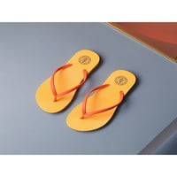 Daeful Womens Flip Flops Ljetne ravne sandale klizne na tangi Sandal Comfort Beach slajdova Dame anti klizačke cipele Žuta 5