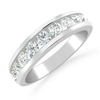 Carat 10k bijeli zlatni okrugli dijamantni bridalni prsten za vjenčanicu za žene