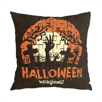 Noć vještica Dekorativni jastuk - Halloween bundeve dvorište za dvorište za spavaću sobu Držite dekor